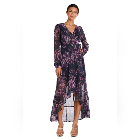 🌜NIGHTWAY DRESSES Wrap Style, Hi-Lo Formal Dress - Picture 1 of 16